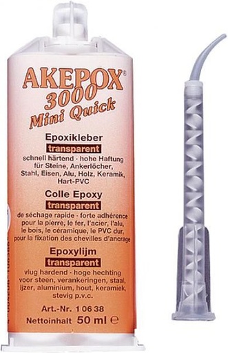 [ST-90201] 2-Komponenten-Fixierkleber 50 ml Kartusche mit Mischrohr
