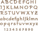 Eleganter Bronze-Buchstabe für Grabmal