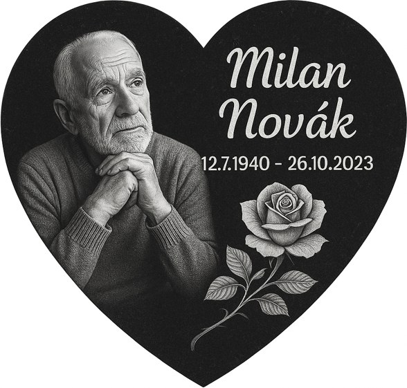 Epitafná doska čierna žula