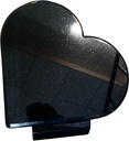 Grabplatte Nero Assoluto Herz