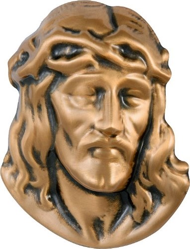 [862] Jesuskopf 13x10 Bronze