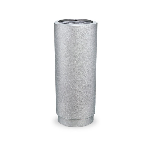 [ST-53197] Aluminium-Vase für Grabstein, Höhe 25 cm, Durchmesser 11 cm