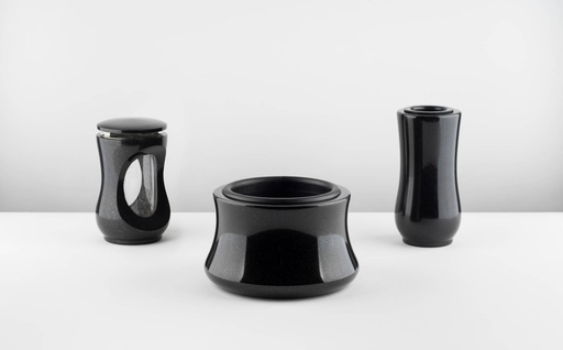[MG-V25MINI-M22-L28MINI] Friedhofs- Set Nr. 10B – Vase, Lampe und Schale