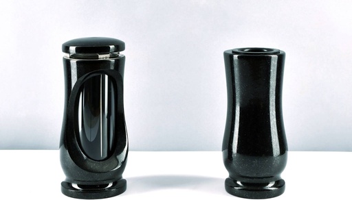 [MG-V40-12-L12-G04] Friedhofs- Komplett Nr. 2A – Vase und Grablaterne