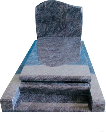 [4265] Einzelgrab Granit Vizag Blue