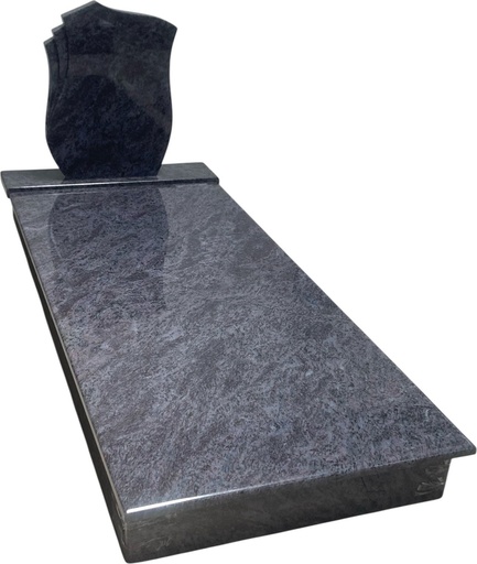 [99] Einzelgrab Granit Vizag Blue