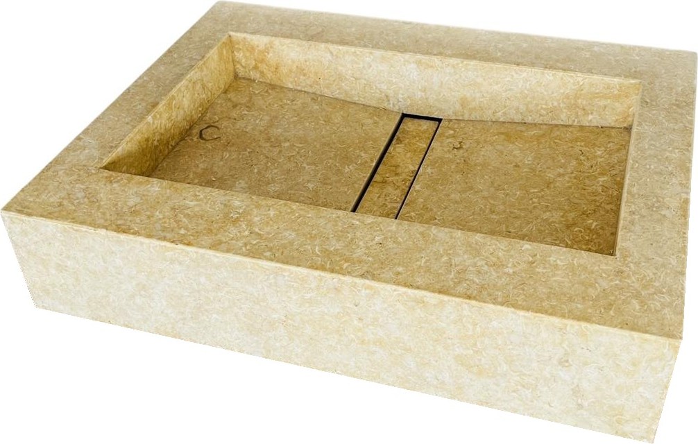 Steinwaschbecken Kalkstein Siena Antik