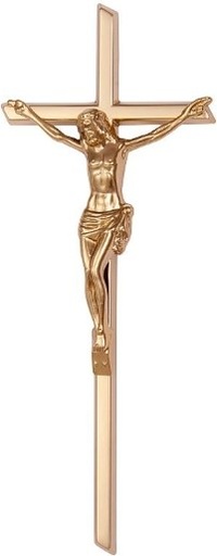 [1246/BRO] Křížek klasický s Ježíšem 29,5 (Bronz)