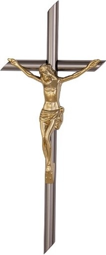 [769/CIE] Kreuz kreisförmig mit Jesus 30 (Černé zlato)