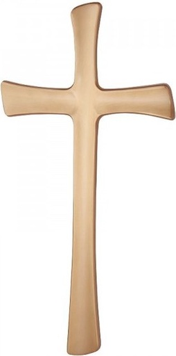 [1345/BRO] Geformtes, flaches Kreuz 40 (Bronze)
