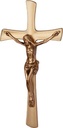 Flaches, geformtes Kreuz mit Jesus, 25