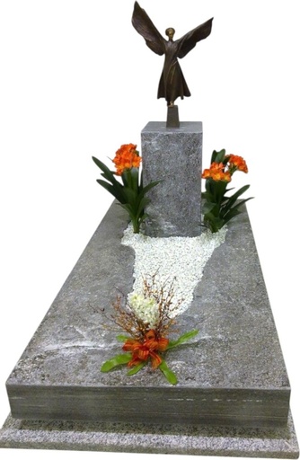 [6131] Marmor Palissandro Einzelgrab