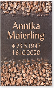 Schriftträger Motiv »Kristalle«, 23×14 cm