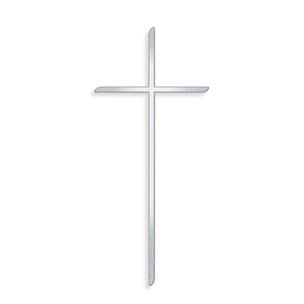 Grabkreuz Hausner aus Edelstahl, 10–45 cm