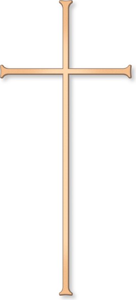 Grabkreuz Lorenz aus Bronze, 10–45 cm
