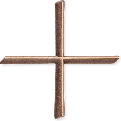 [ST-SCHRKR056] Grabkreuz Meandra, 12×12 cm, Bronze
