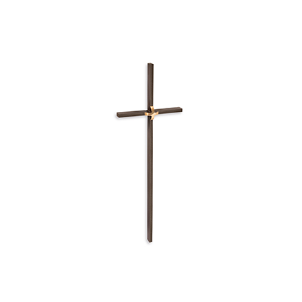 Náhrobní kříž na hrob, bronzový, 30–50 cm