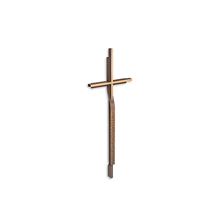 [ST-62203] Auflegekruzifix aus Bronze für Grabstein, 30–50 cm