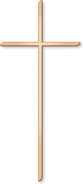 Náhrobní kříž Norden, bronz, 10–45 cm