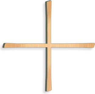 [ST-28033] Gleichschenkliges Grabkreuz aus Bronze, 8–30 cm