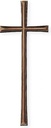 Náhrobní kříž Rustikal z bronzu, 12–60 cm