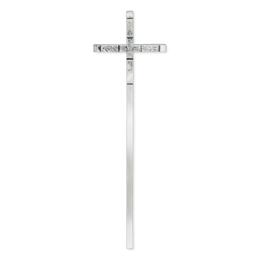 [ST-60237] Grabkreuz mit Glaskristall, 78×22 cm