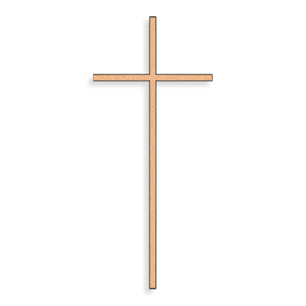 Grabkreuz mit Glaskristall aus Bronze, 10–45 cm
