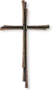 Grabkreuz mit Kristall, Bronze, 40–59 cm