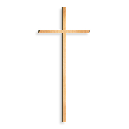 Grabkreuz mit Glaskristall aus Bronze, 8–80 cm