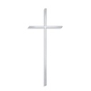Grabkreuz mit Schriftzug Weidner aus Edelstahl, 10–45 cm