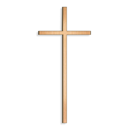 [ST-26047] Grabkreuz mit Schriftzug aus Bronze und Edelstahl, 8–80 cm