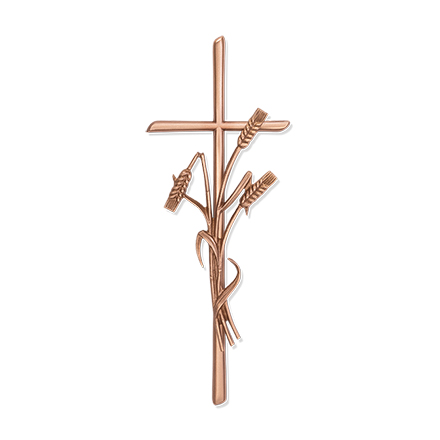 Grabkreuz »Scriptura« mit Ähren, 40×15 cm
