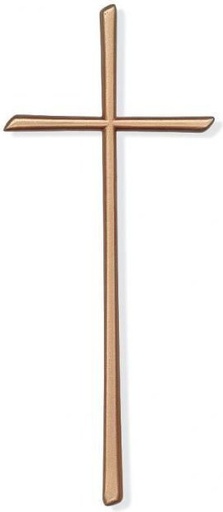 [ST-0SCHRKR005] Grabkreuz Scriptura aus Bronze, 8–50 cm