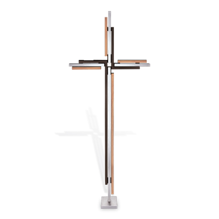Grabkreuz freistehend aus Bronze, 42–92 cm