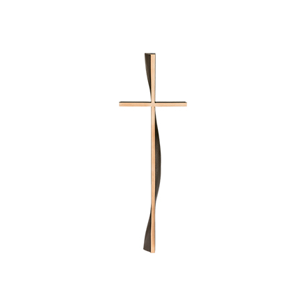 Náhrobní kříž volně stojící, bronz, 50×16 cm nebo 70×22 cm