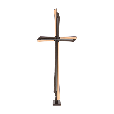 [ST-61120] Grabkreuz freistehend aus Bronze, 61×24,5 cm