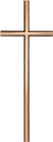 Náhrobní kříž Weimar z bronzu, 8–50 cm
