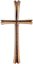 Náhrobní kříž z bronzu, 50×25 cm