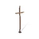 Grabkreuz aus Bronze, 61×21,5 cm oder 91×32,5 cm