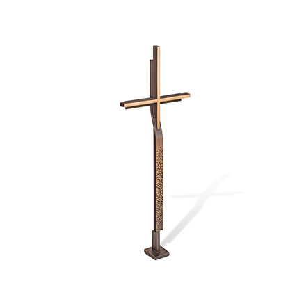 [ST-62202] Grabkreuz aus Bronze, 61×21,5 cm oder 91×32,5 cm