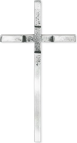 Grabkreuz aus Edelstahl, 26×13 cm