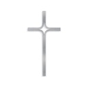 Grabkreuz aus Edelstahl, 40×19 cm