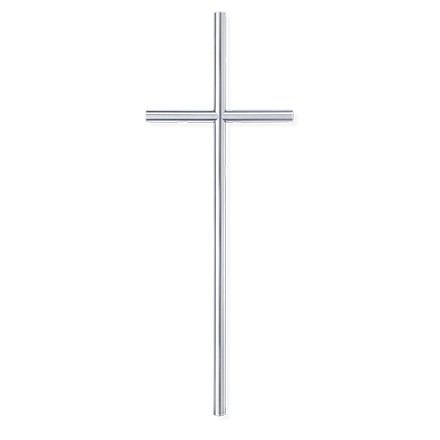 Grabkreuz aus Edelstahl, aufliegend