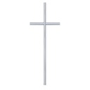 Grabkreuz aus Edelstahl, aufliegend