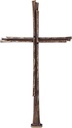 Náhrobní kříž, bronz, 81×45 cm nebo 113×55 cm