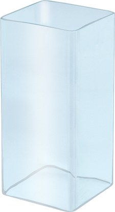 [ST-92040] Grablaterne Glaseinsatz, weiß, 20×9×9 cm