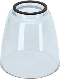 Náhrobní lampáš skleněný, výška 11 cm