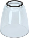 Náhrobní lampáš skleněný, výška 11 cm