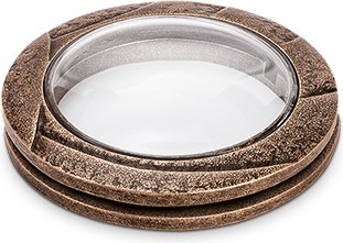 [ST-41102] Náhrobní lampáš z bronzu, výška 20 cm, průměr 13 cm
