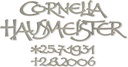 Inschriftplatte Cornelia aus Bronze, 6–9 mm